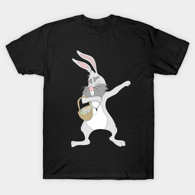 Dabbing Easter Bunny T-Shirt by foxycated